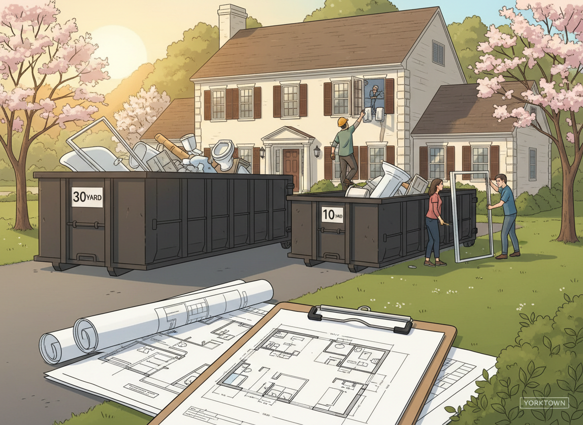 How to Choose the Right Rolloff Size for a Yorktown Bathroom Renovation